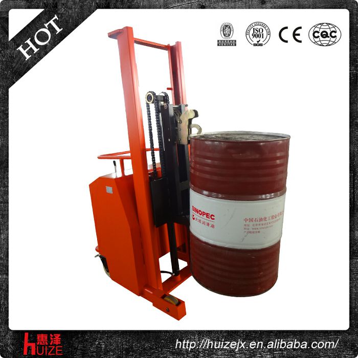 半電動配重油桶車（無底腿,隻堆垛，不翻轉）